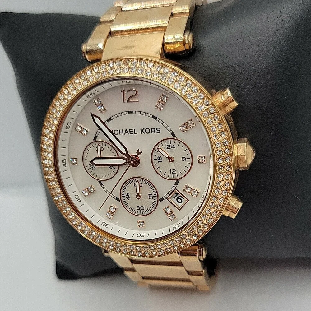 Michael Kors Parker MK5491 Women Stainless Steel Analog Dial Quartz Watch AM530 - Picture 3 of 11